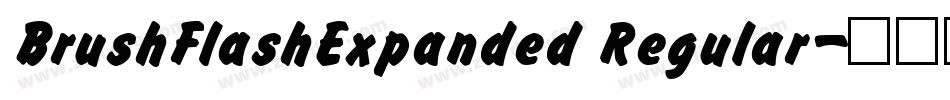 BrushFlashExpanded Regular字体转换
